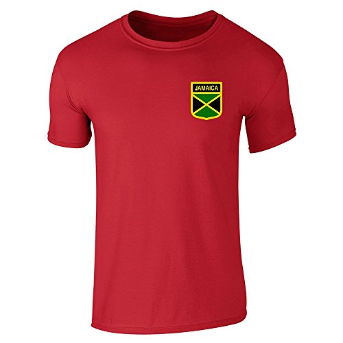 Pop Threads Jamaica Soccer Retro National Team Short Sleeve T-Shirt