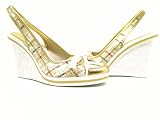 411Bl3TFlCL. SL160  Coach Size 9.5 M Womens Gold Emilanna Wedges