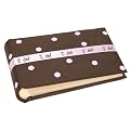 Polka Dot I Do Photo Album - Chocolate Brown/ Pink