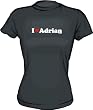 I Heart (Love) Adrian Women's Tee Shirt in 6 Colors Small thru XXL