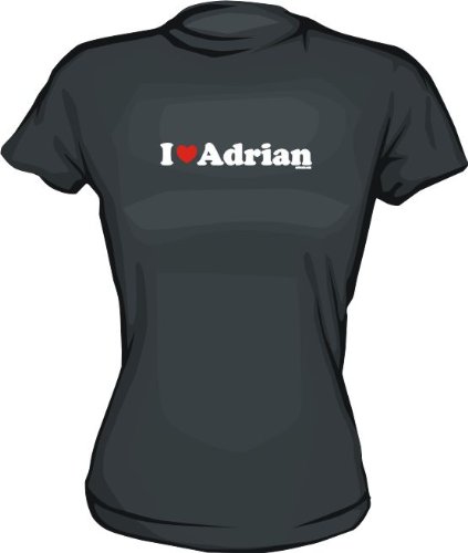 I Heart (Love) Adrian Women's Tee Shirt Large-Kelly Green Babydoll