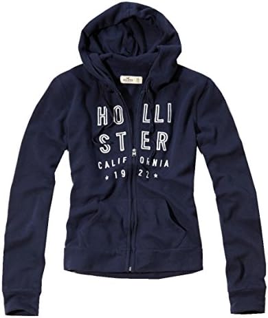 Hollister Women's Bay Park Full-zip Hoodie, Navy, Medium