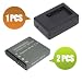 Battpit™ New 2x Digital Camera Battery + 1x Charger Replacement for Casio Exilim Zoom EX-Z750 (1200 mAh)