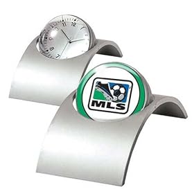 Major League Soccer Logo MLS Spinning Desk Clock by 