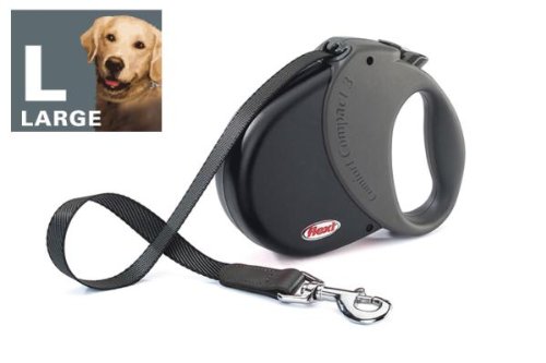  Flexi Laisse Confort Compact pour Chien Taille L Noir