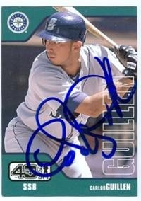 Carlos Guillen Autographed/Hand Signed Baseball Card (Seattle Mariners)
