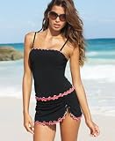 Profile by Gottex Tricolor Ruffle Skirted Swim Bottom
