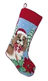 Cavalier King Charles Spaniel Needlepoint Dog Christmas Stocking