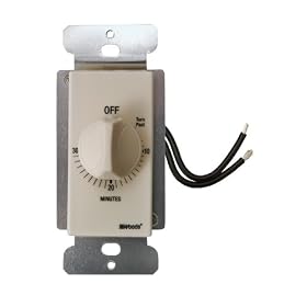 Woods 59715 In Wall Countdown Timer, 30-Minute, Almond