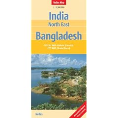 India North East and Bangladesh 1 : 1 500 000: SPECIAL MAP: Kolkata (Calcutta). CITY MAP: Dhaka (Dacca) (Nelles Map)
