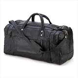 GENUINE LEATHER SPORTS BAG TRAVEL LUGGAGE DUFFEL BAG