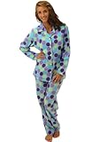 Del Rossa Women's Classic Flannel Pajama Set
