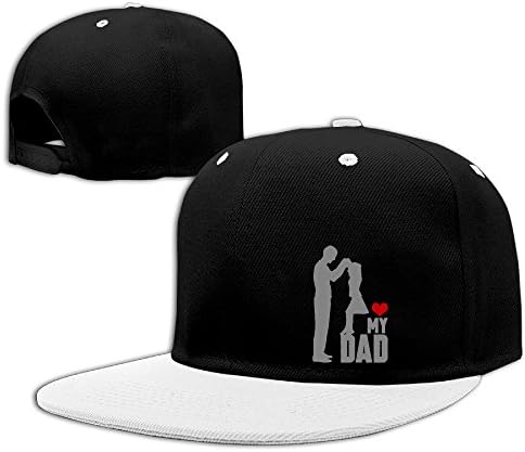 LOVE MY DAD Snapback Hats Linen Baseball Caps Graphic Print Sports Caps Team Hat