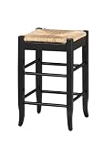 Rush Seat Counter Stool - Black (24)