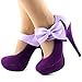 Show Story Sexy Ladies Bow Ankle Strap Stiletto Platform Pumps Shoes,LF30412