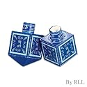 Chanukah Festival Dreidel (Draydel) Salt and Pepper Shaker Set