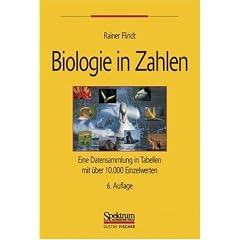 Biologie in Zahlen: Eine Datensammlung in Tabellen mit �ber 10000 Einzelwerten