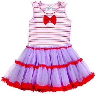 Baby Fashionistas Big Girls' Striped Pettiskirt Dress 8 Yrs Multicoloured
