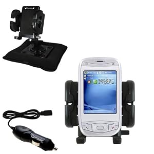i-Mate K-Jam Auto Bean Bag Dash Holder with Car Charger - Uses Gomadic TipExchange by iMate