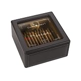 Scatola del Tempo Cuban Only! 25 Cigar Leather Humidor w/ Spanish Cedar
