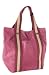 Juicy Couture Large Leaterh Shopper Bag Tote Cranberry