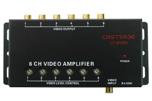 キャストレード 車載用マルチビデオアンプ 6分配 CP-MVA06