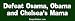 Automotive : Defeat Osama, Obama & Chelsea's Mama - funny bumper stickers (Medium)