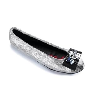 Redfoot Folding Handbag Shoes - Dita Silver