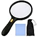 KARE AND KIND EXTRA LARGE 3 LED Handheld Magnifying Glass with dual glass - Magnifier For Senior Reading, Hobbies and Crafts, Computer Repair and Jewelry Loupe (1.8X 138 mm, 5X 25 mm)