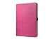 ULAK Folio Slim Fit Synthetic Leather Stand Magnetic Case Cover for Apple iPad 1 1st Generation(Flip-Hot Pink)
