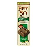 Fifty-50 Chocolate Bars, Almond, 2.8-Ounce Bars (Pack of 12)