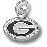 Univ Of Georgia G 5/16 Enamel Pendant (Silver)