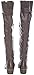 Breckelle's Women's ALABAMA-12 Tall Knee High Lace Up Combat Boots Brown 7