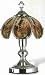 14.25h Glass Firefighter Theme Sterling Silver Base Touch Lamp