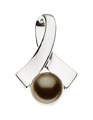 Platinum Black Akoya Cultured Pearl Pendant -- LIFETIME WARRANTY
