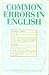 Common Errors in English