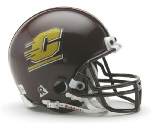 Central Michigan Chippewas Miniature Replica NCAA Helmet w/Z2B Mask