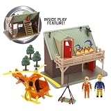 Fireman Sam Mountain Lodge Rescue Playset with Helicopter & FiguresIMAGE