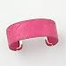 Sterling Silver Western Scroll Pink Leather Cuff