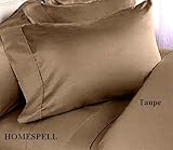 Homespell Egyptian Cotton 500 Thread Count Solid Sateen 4 Pc Comforter Set  ....