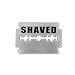 Razor Blade SHAVED Pewter Belt Buckle
