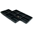 2 Travel Trays Black 6 Slot Watch Bracelet Display Unit