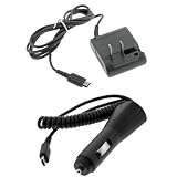 GTMax Black Rapid Car Charger +Black Flip Home Travel Charger for Nintendo  ....