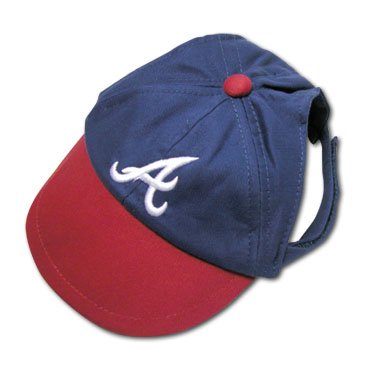 Atlanta Braves Dog Baseball Cap Hat SMALL