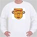 Sweatshirt with ancient, decorative, item, "South America", Argentina, mask, historical, relic, article, artifact, antique, designer Medium White