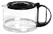 Capresso 4451.01 10-Cup Glass Replacement Carafe with Lid for Capresso Coffeemaker, Black