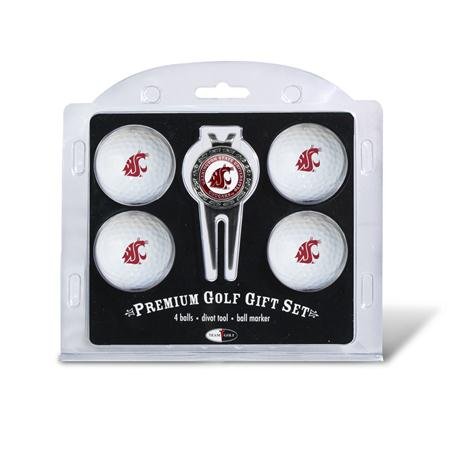 Washington State Cougars Ncaa 4 Team Logo Golf Ball Divot Tool Set