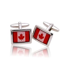 Canadian Flag Novelty Cuff links