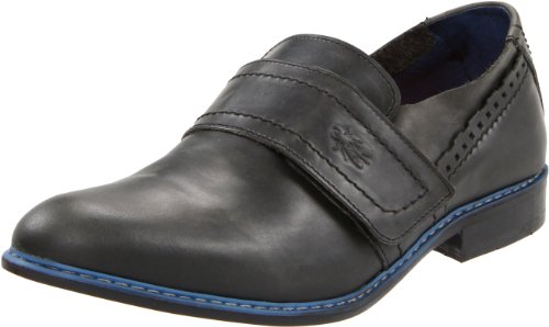 FLY London Mens Dante Loafer,Anthracite/Blue Rug,43 EU/10 M US