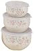 Pfaltzgraff Tea Rose 6-Piece Enamel on Steel Bowl Set, Large